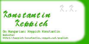 konstantin keppich business card